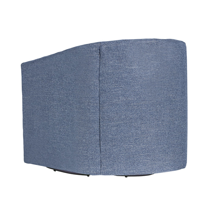 POPPY SWIVEL CHAIR-BLUE