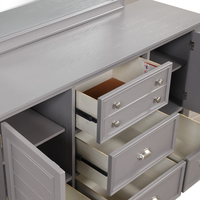 JAMESTOWN LANDSCAPE MIRROR- GRAY