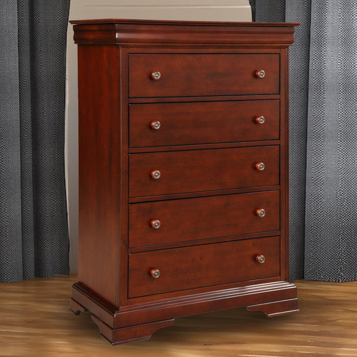 VERSAILLES LIFT TOP CHEST- BORDEAUX