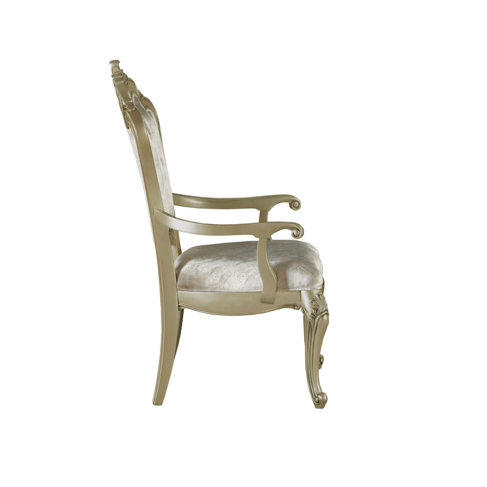 MONIQUE ARM CHAIR (2/CTN)-CHAMPAGNE
