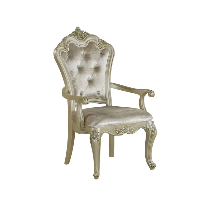 MONIQUE ARM CHAIR (2/CTN)-CHAMPAGNE