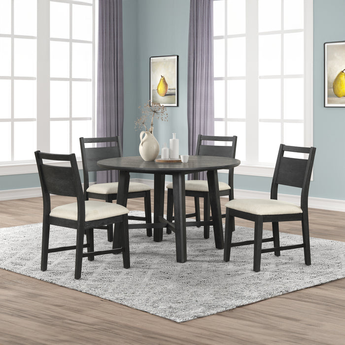SABLE CREST ROUND TABLE AND 4 CHAIRS