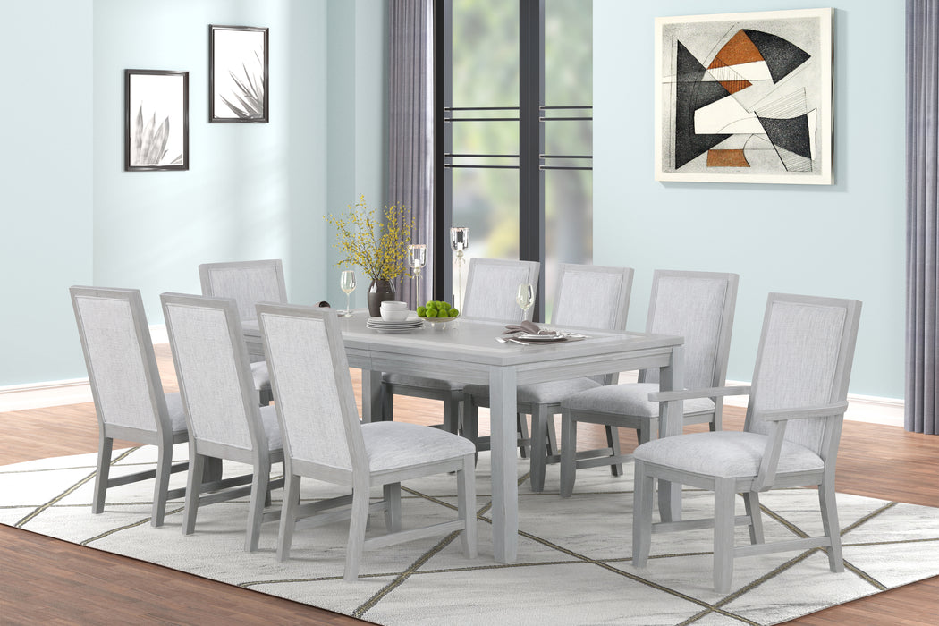 FIONA DINING TABLE, 4 SIDE CHAIRS, 2 ARM CHAIRS
