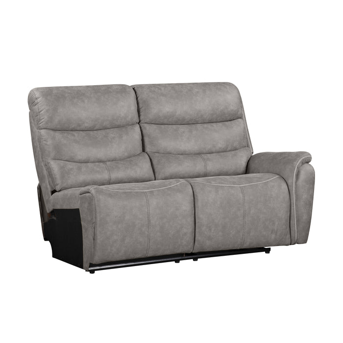 KAMARI GRAY 3 PCS MANUAL SECTIONAL - LAF LOVESEAT/RAF LOVESEA