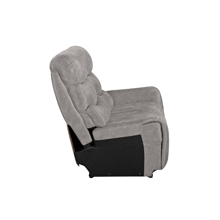 KAMARI GRAY 3 PCS MANUAL SECTIONAL - LAF LOVESEAT/RAF LOVESEA