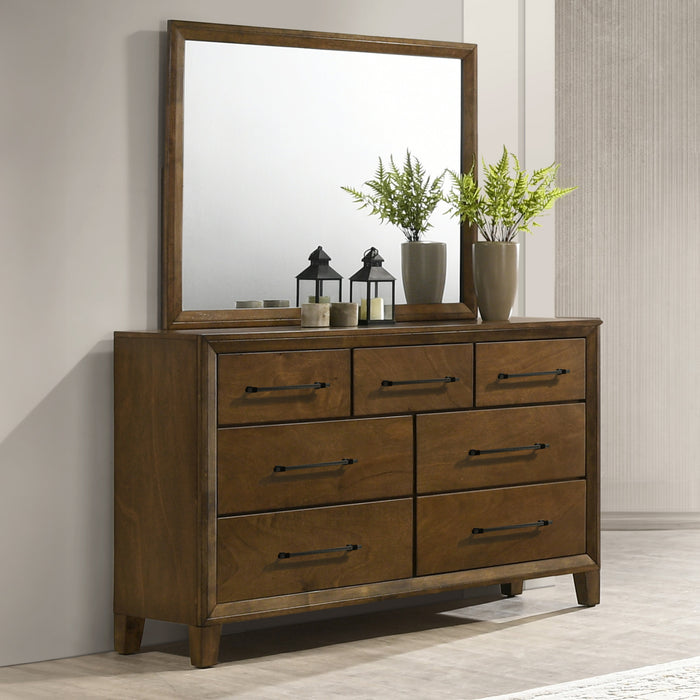 BALLARD MIRROR-WALNUT