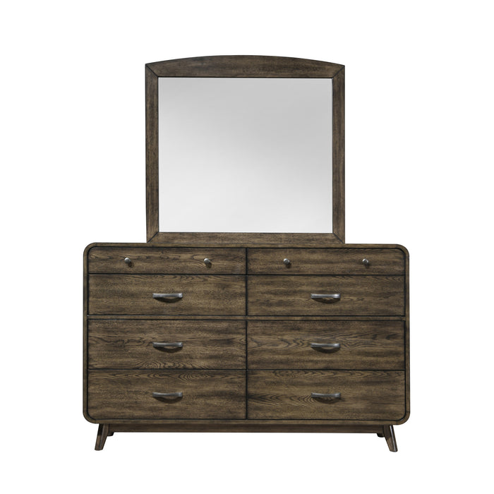 REX MIRROR- WALNUT