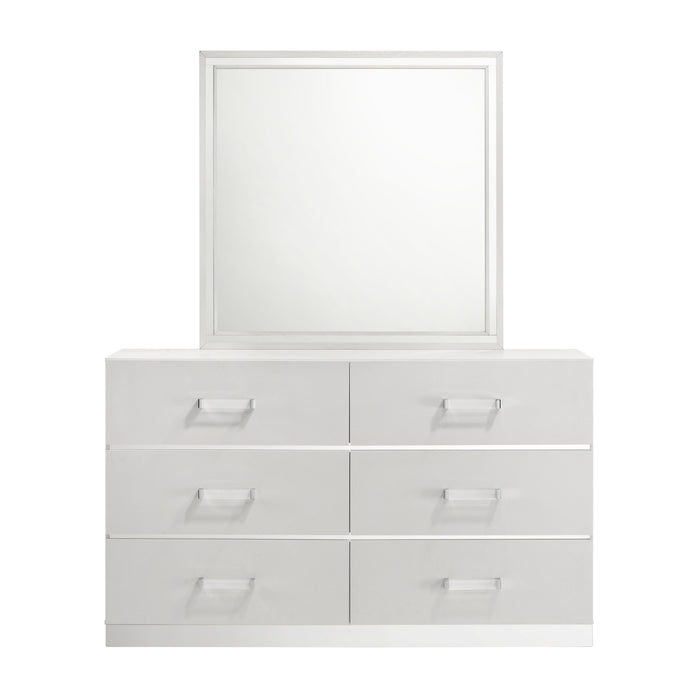 EUROPA MIRROR- WHITE