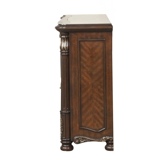 BELLA NOTTE DRESSER- MAHOGANY BROWN