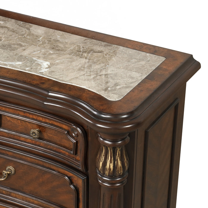 BELLA NOTTE DRESSER- MAHOGANY BROWN