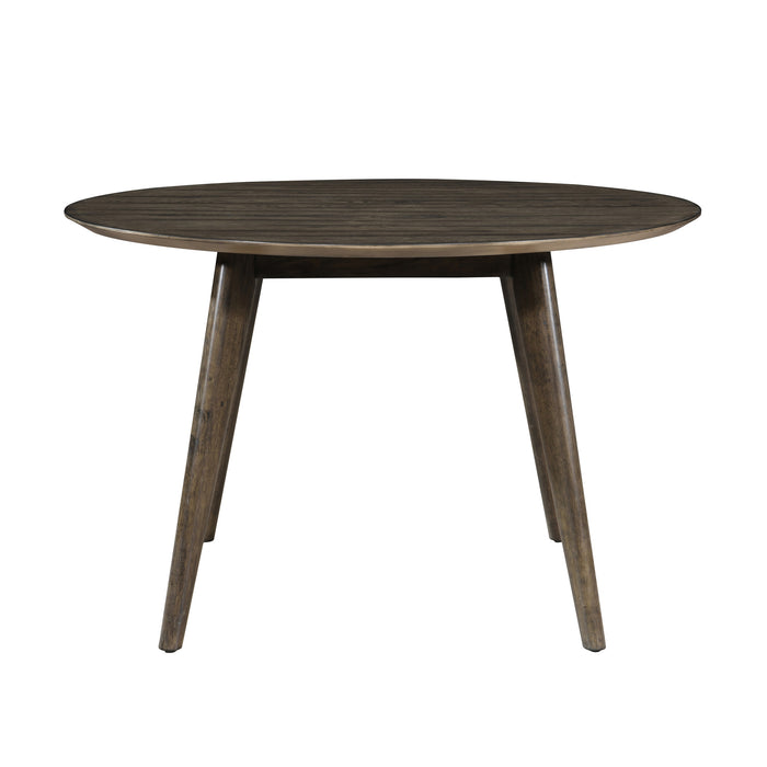 REX 48" ROUND DINING TABLE-WALNUT