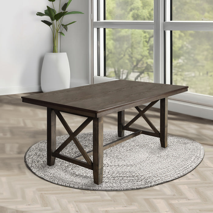 JULIUS 66" RECTANGLE DINING TABLE-WALNUT