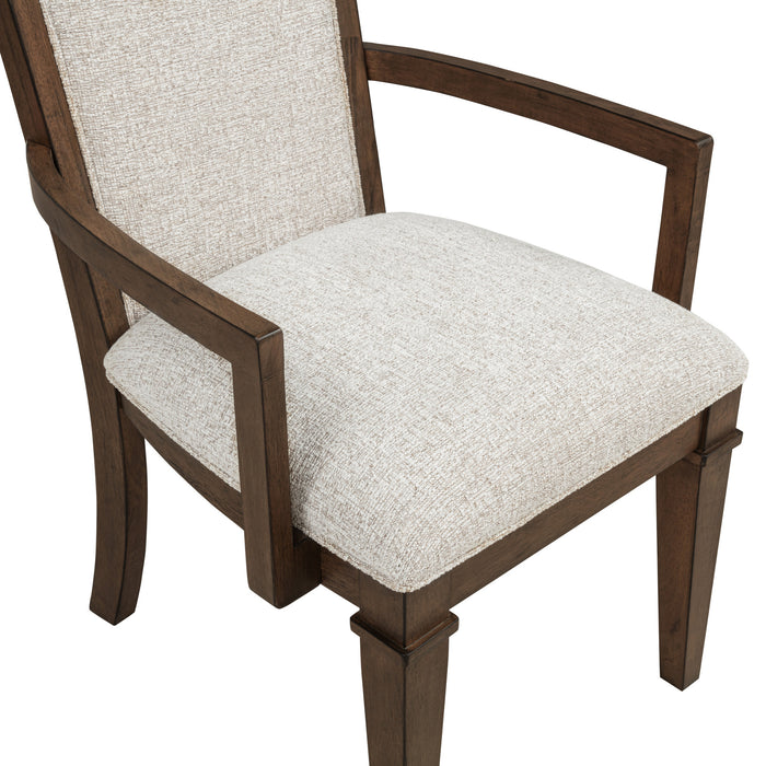 MARIANA UPHOLSTERED ARM CHAIR (2 PER CARTON)-VINTAGE MOCHA