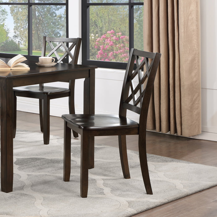 TRELLIS DINING CHAIR (2 PER CARTON)-BROWN