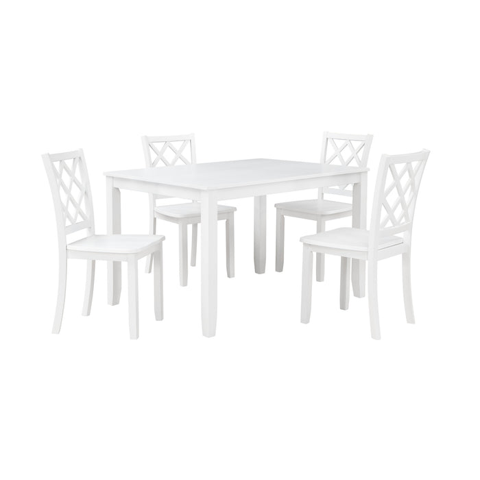 TRELLIS DINING CHAIR (2 PER CARTON)-WHITE