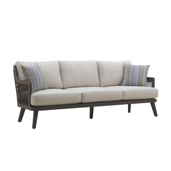 GENOVA PATIO SOFA W/TWO ACCENT PILLOWS