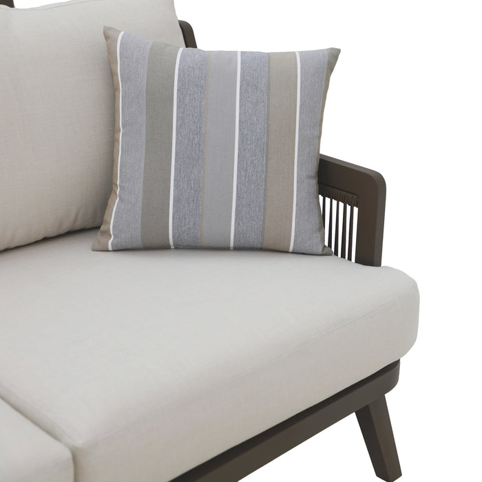 GENOVA PATIO SOFA W/TWO ACCENT PILLOWS