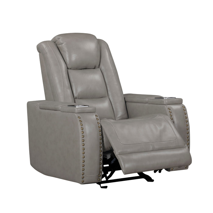 BRECKENRIDGE II GLIDER RECLINER W/ PWR FR & HR-LT GRAY