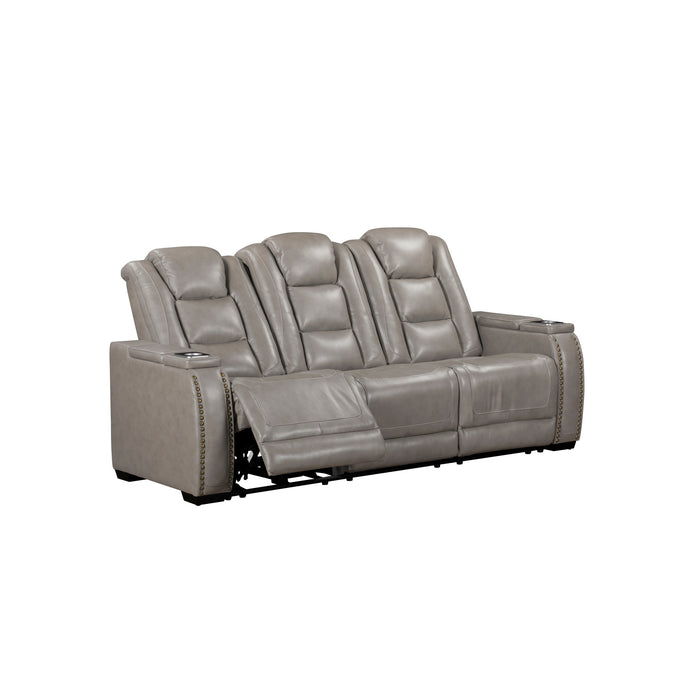 BRECKENRIDGE II SOFA  W/ PWR FR & HR-LT GRAY