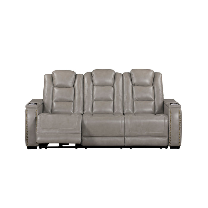 BRECKENRIDGE II SOFA  W/ PWR FR & HR-LT GRAY
