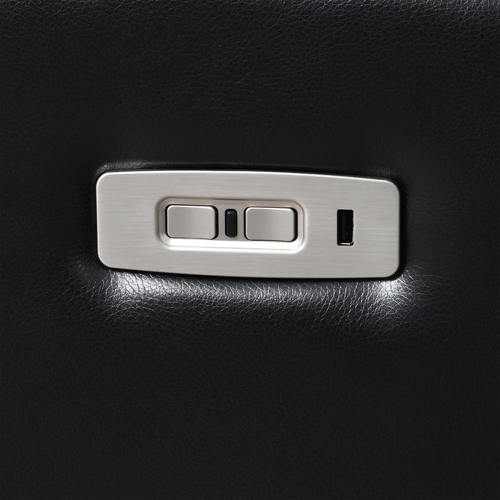 ORION II GLIDER RECLINER W/ PWR FR & HR-BLACK