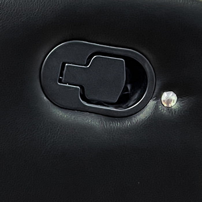 ORION II SOFA W/DUAL RECLINER-BLACK