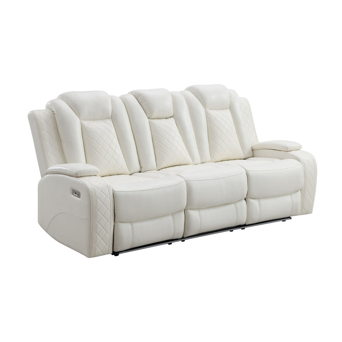 ORION II SOFA  W/ PWR FR & HR-WHITE
