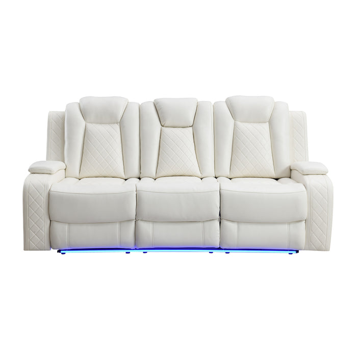 ORION II SOFA  W/ PWR FR & HR-WHITE