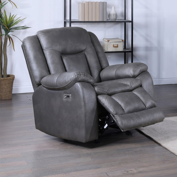 MORELLO  GLIDER RECLINER W/PWR FR- GRAY