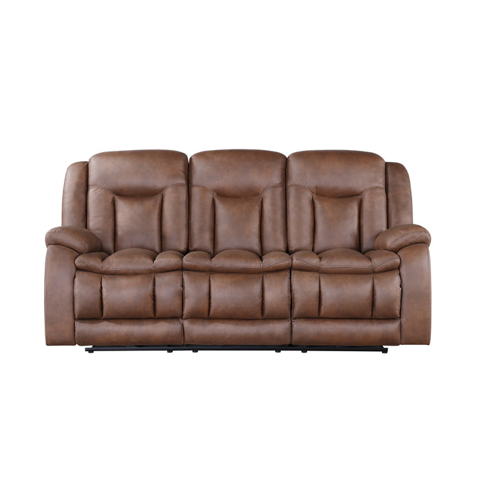 MORELLO  SOFA W/PWR FR- BROWN