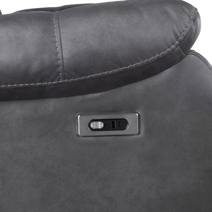 MORELLO  SOFA W/PWR FR- GRAY