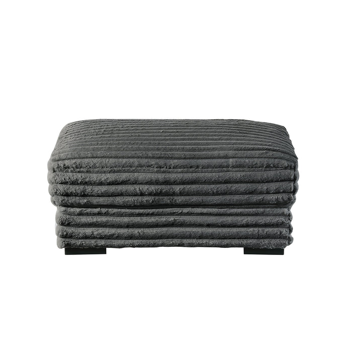 EMBRACE 41" OTTOMAN-CHARCOAL