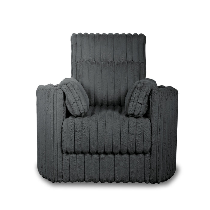 EMBRACE SWIVEL ACCENT CHAIR-CHARCOAL