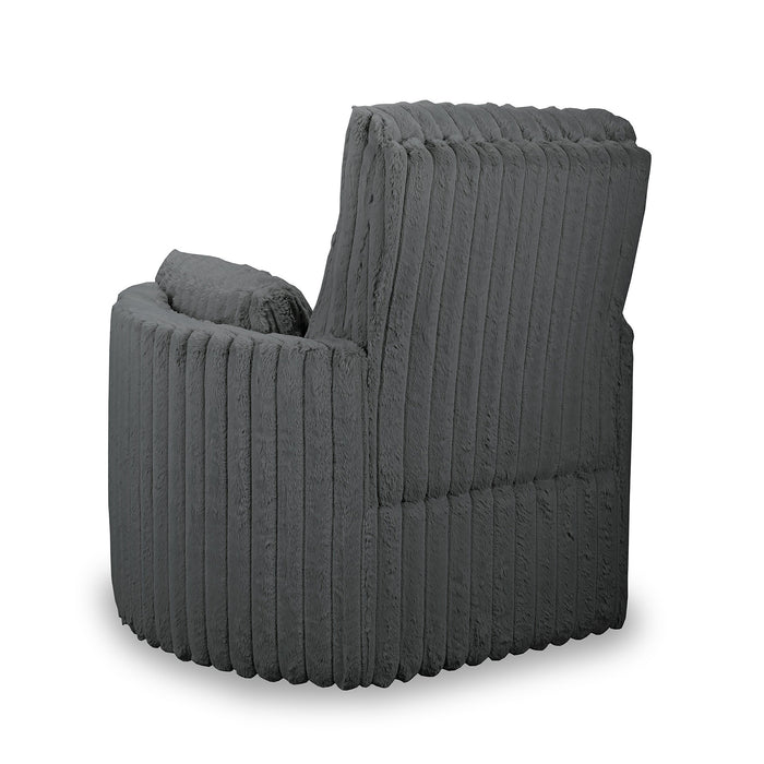 EMBRACE SWIVEL ACCENT CHAIR-CHARCOAL