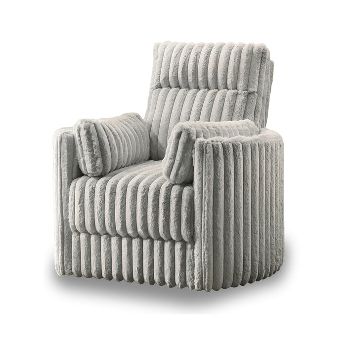 EMBRACE SWIVEL ACCENT CHAIR-GRAY