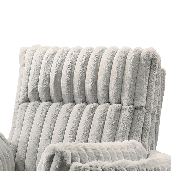 EMBRACE SWIVEL ACCENT CHAIR-GRAY