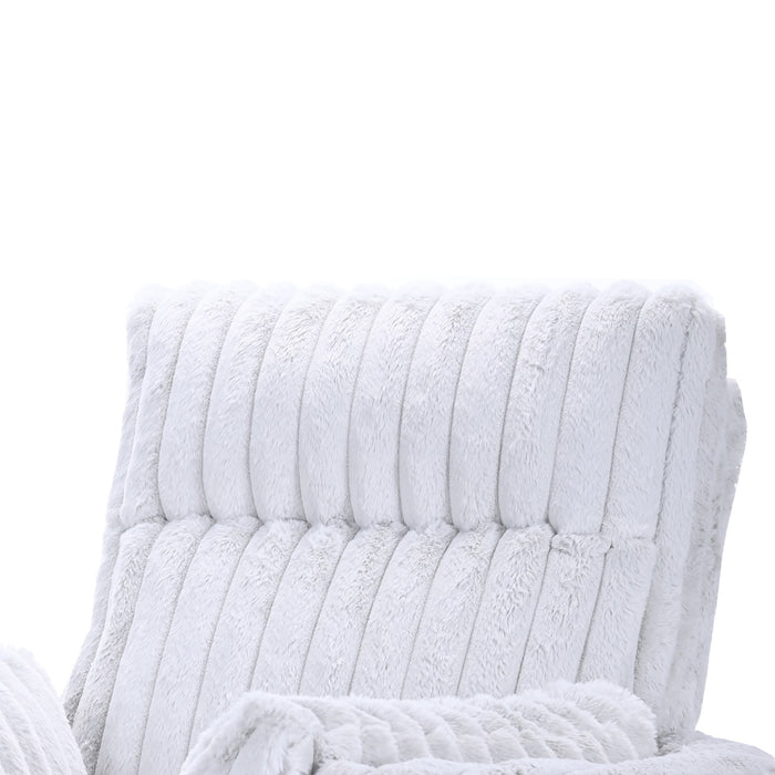 EMBRACE SWIVEL ACCENT CHAIR-WHITE