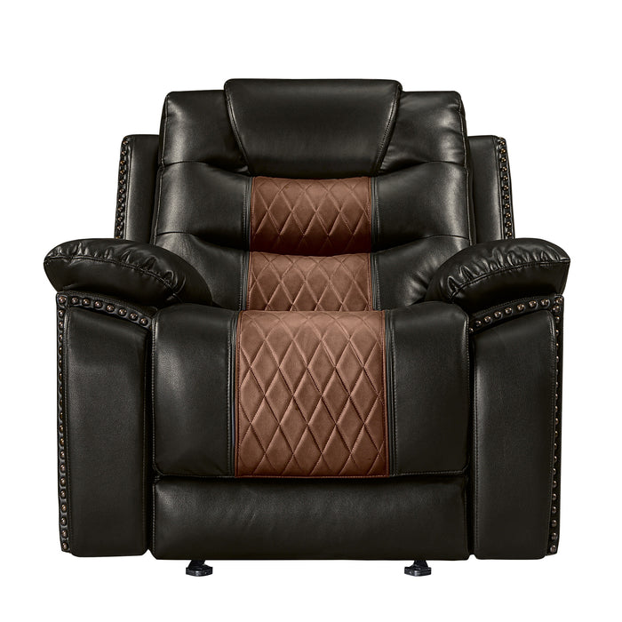 NIKKO GLIDER RECLINER-BROWN