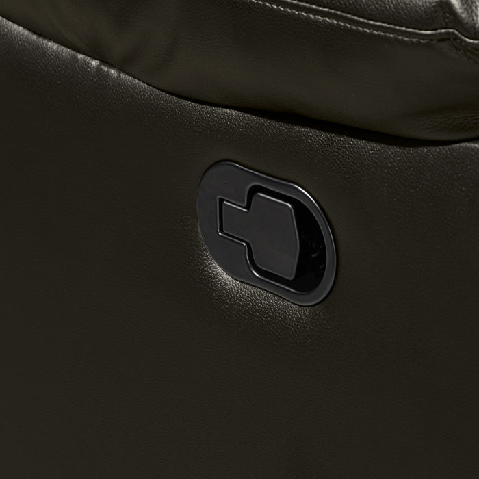 NIKKO CONSOLE LOVESEAT W/ DUAL RECLINERS-BROWN