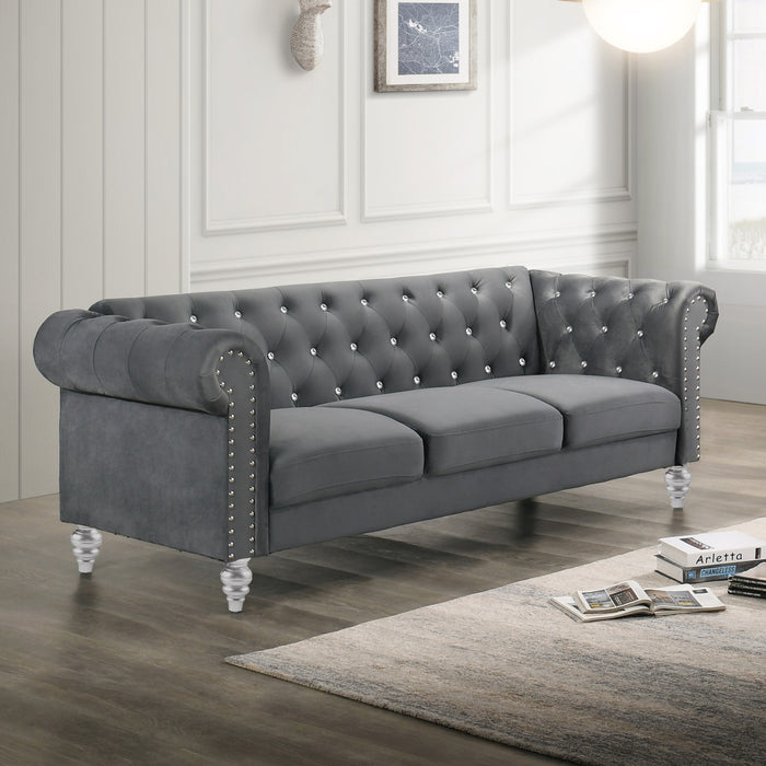 EMMA CRYSTAL SOFA-GRAY