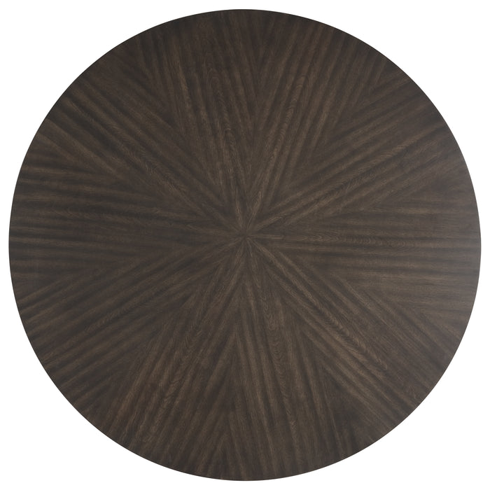 CHESTNUT RIDGE - 47" ROUND TABLE + 4 CHAIRS