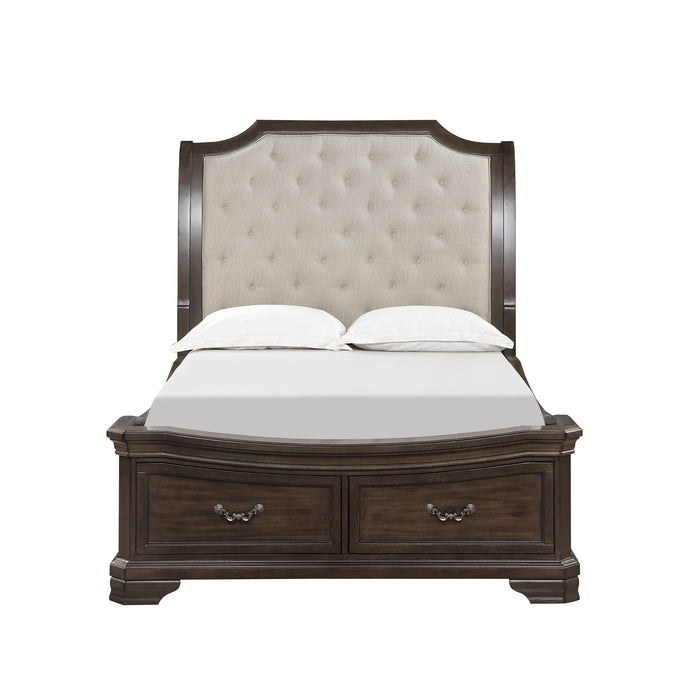 LYNDHURST WALNUT - 5/0 Q BED ONLY