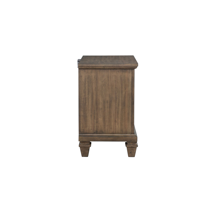 MARIANA NIGHTSTAND W/USB-VINTAGE MOCHA