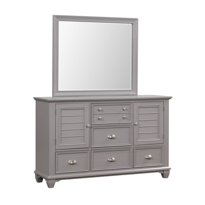 JAMESTOWN LANDSCAPE MIRROR- GRAY