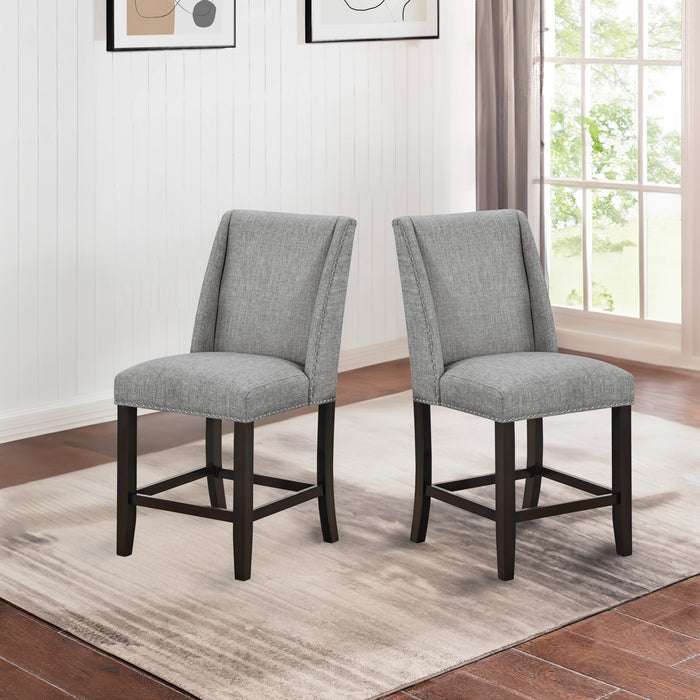 FAUST COUNTER CHAIR (2 PER CARTON)-GRAY