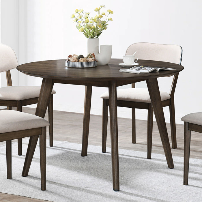 REX 48" ROUND DINING TABLE-WALNUT