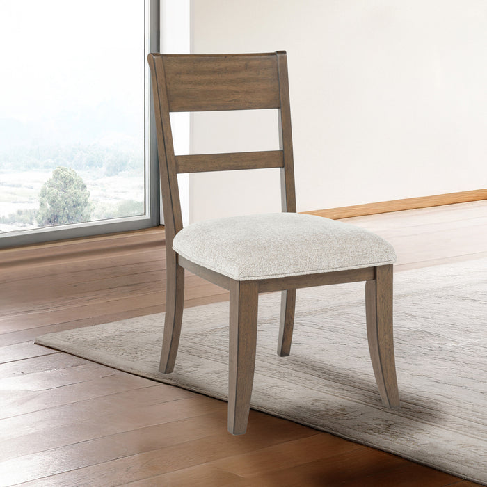 MARIANA WOOD BACK SIDE CHAIR (2 PER CARTON)-VINTAGE MOCHA