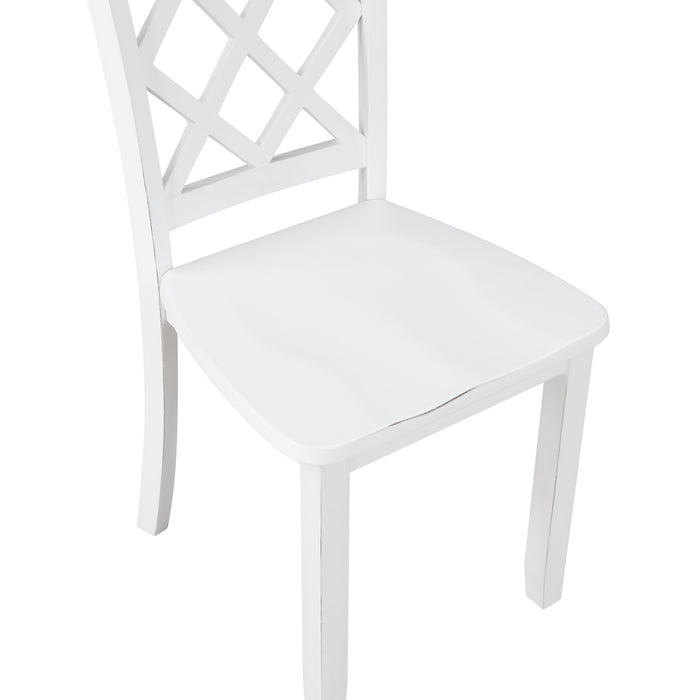 TRELLIS DINING CHAIR (2 PER CARTON)-WHITE