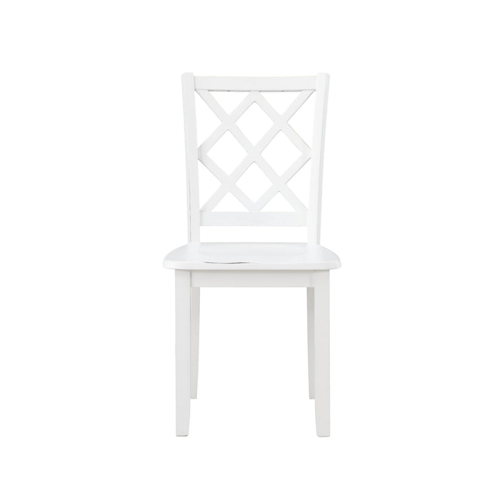 TRELLIS DINING CHAIR (2 PER CARTON)-WHITE