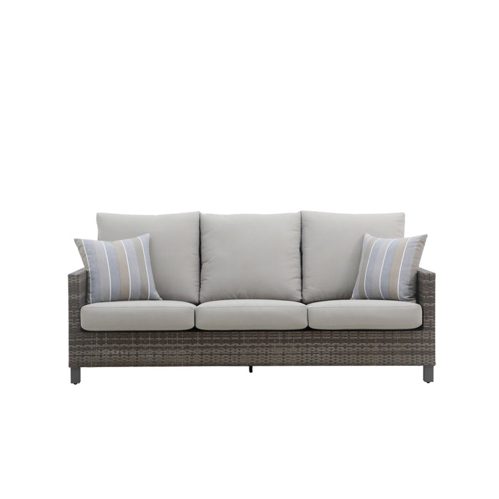 BUNGALOW PATIO SOFA W/2 ACCENT PILLOWS